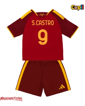 AS Roma Santiago Castro #9 Echipament de Fotbal Replică 2026-27 Copii Acasa (+ Șorturi)